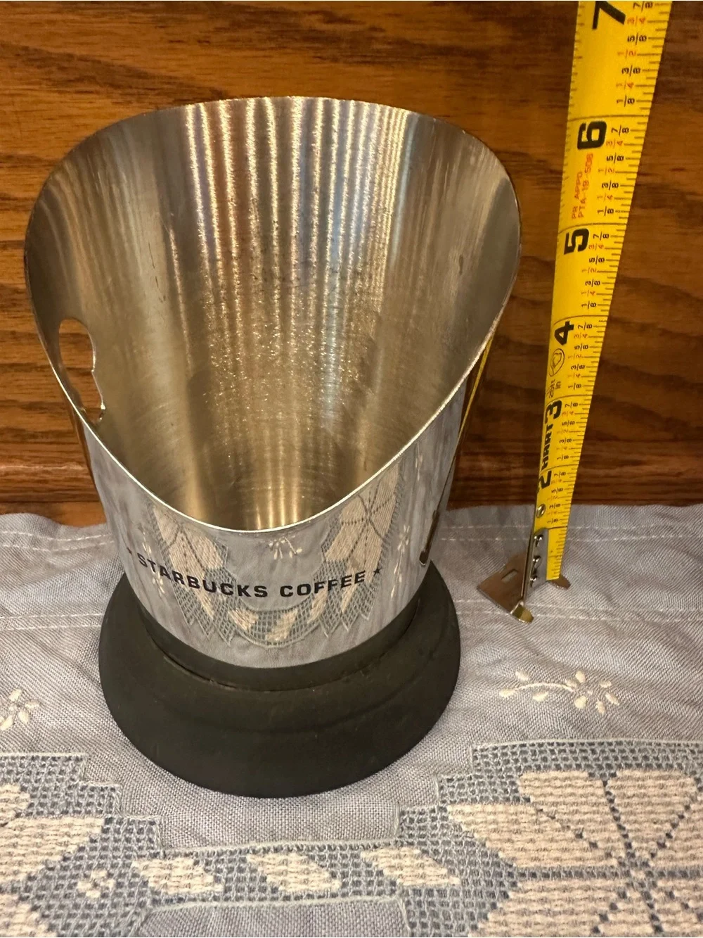 Starbucks Coffee Espresso Coffee Ground Stainless Steel Knock Box 1 unit